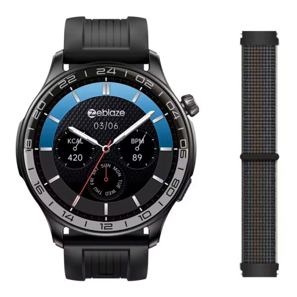 ZEBLAZE smartwatch Btalk 4 Pro, heart rate, 1.43" AMOLED, μαύρο