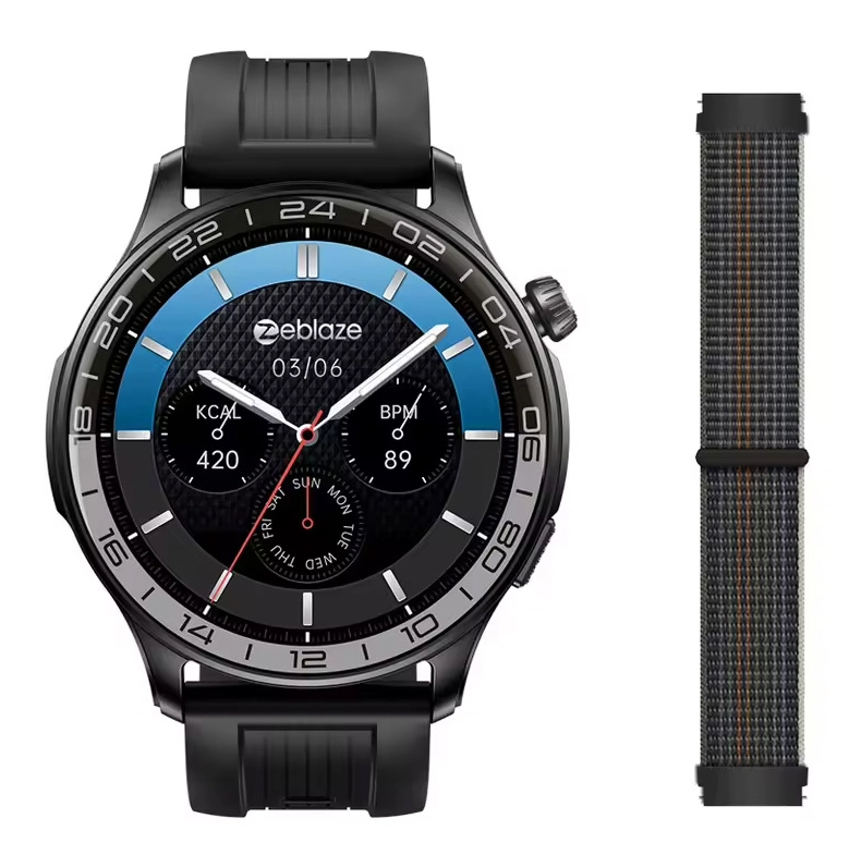 ZEBLAZE smartwatch Btalk 4 Pro, heart rate, 1.43" AMOLED, μαύρο