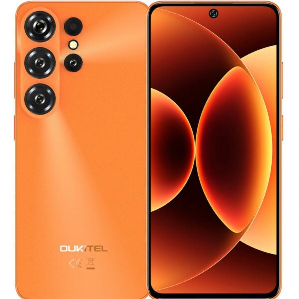 OUKITEL smartphone C26, 6.63", 6/128GB, 5150mAh, πορτοκαλί