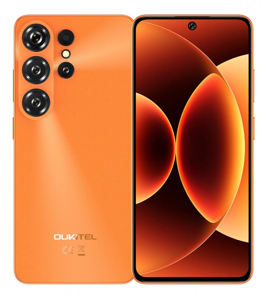 OUKITEL smartphone C26, 6.63", 6/128GB, 5150mAh, πορτοκαλί