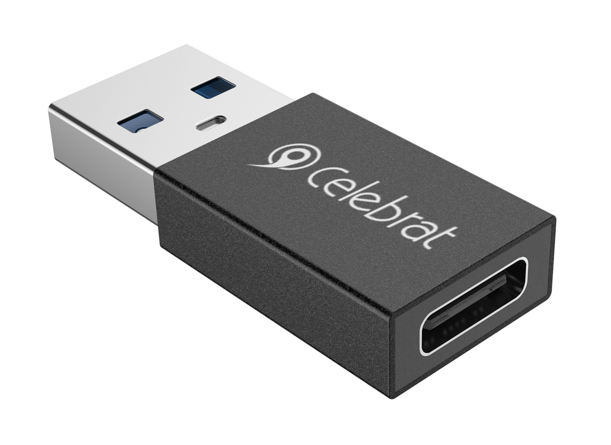 CA-01.jpg CELEBRAT αντάπτορας USB 3.0 σε USB-C CA-01, 3A, 5Gbps, μαύρος