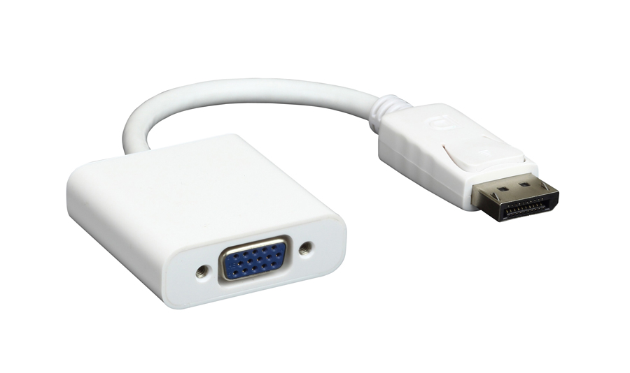 CAB-DP006.jpg POWERTECH αντάπτορας DisplayPort σε VGA CAB-DP006, 0.20m, λευκός
