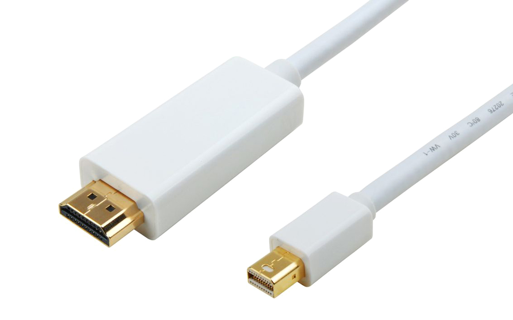 CAB-DP012.jpg POWERTECH καλώδιο mini DisplayPort σε HDMI CAB-DP012, 3m, λευκό