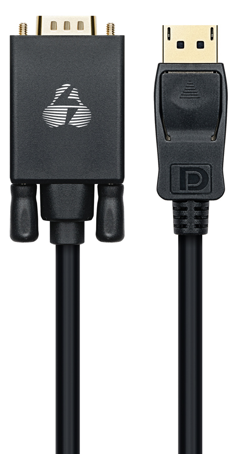 CAB-DP056.jpg POWERTECH καλώδιο DisplayPort σε VGA CAB-DP056, 1080p, 1.8m, μαύρο