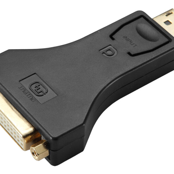 POWERTECH αντάπτορας DisplayPort σε DVI CAB-DP062, passive 1080p, μαύρος