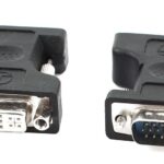 POWERTECH αντάπτορας VGA σε DVI 24+5 CAB-G016, συμβατό με 24+1, μαύρος