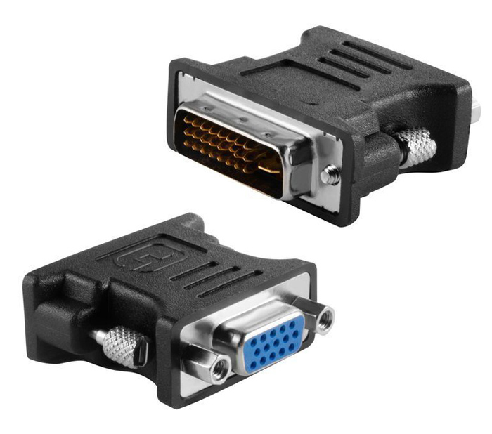 CAB-G036.jpg POWERTECH αντάπτορας VGA θηλυκό σε DVI 24+1 αρσενικό CAB-G036, μαύρος