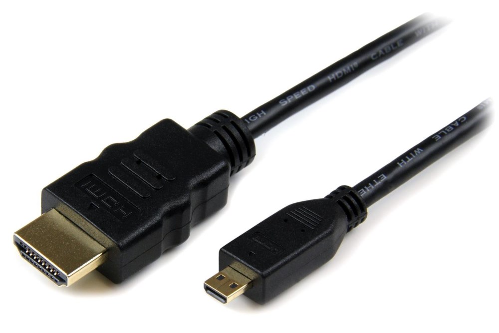 POWERTECH καλώδιο micro HDMI σε HDMI CAB-H007 με Ethernet, 1.5m, μαύρο