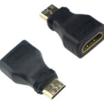 POWERTECH αντάπτορας mini HDMI σε HDMI CAB-H025, μαύρος