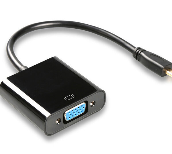 POWERTECH αντάπτορας micro HDMI σε VGA CAB-H032, 0.20m, μαύρος