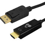 POWERTECH καλώδιο DisplayPort σε HDMI CAB-H187, 4K/60Hz, 21.6 Gbps, 1.5m, μαύρο