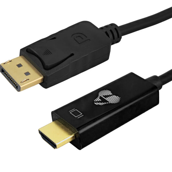 POWERTECH καλώδιο DisplayPort σε HDMI CAB-H189, 4K/60Hz, 21.6 Gbps, 3m, μαύρο