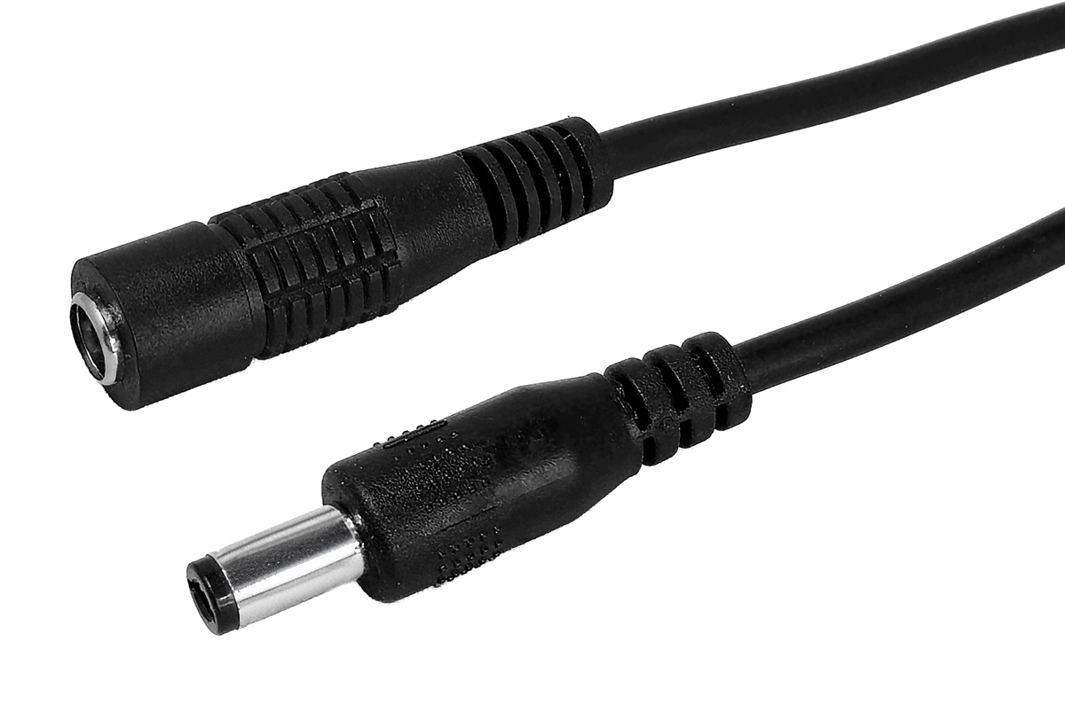 CAB-H203.jpg POWERTECH καλώδιο προέκτασης τροφοδοσίας CAB-H203, 5.5x2.5mm, 10m, μαύρο