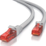 POWERTECH καλώδιο δικτύου CAB-N215, Cat 6 U/UTP, CCA 24AWG, 0.25m, γκρι