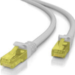POWERTECH καλώδιο δικτύου CAB-N261, Cat 5e U/UTP, copper, 0.25m, γκρι