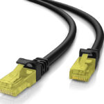 POWERTECH καλώδιο δικτύου CAB-N264, Cat 5e U/UTP, copper, 0.5m, μαύρο