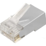 POWERTECH βύσμα RJ45 Cat 6a CAB-N323, μεταλλικό, 8p8cs, 10τμχ