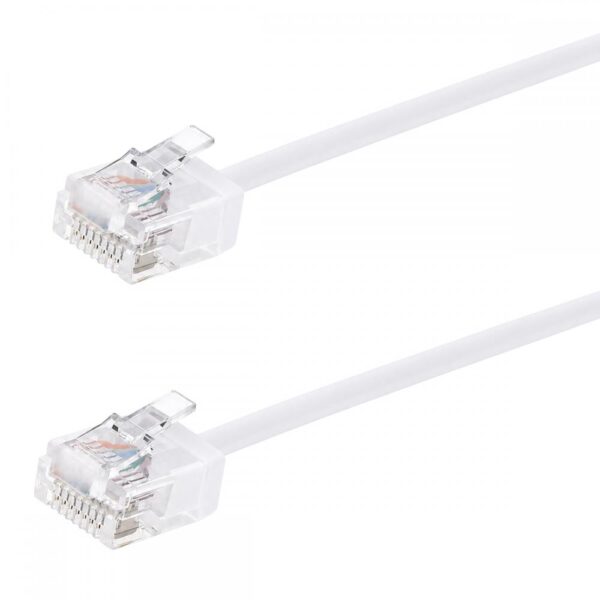 POWERTECH καλώδιο δικτύου CAB-N471, Cat 6A U/UTP, ultra slim, copper, 500MHz, 1.5m, λευκό