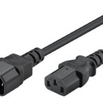POWERTECH καλώδιο τροφοδοσίας προεκταση CAB-P004 3x 0.75mm², 1.5m, μαύρο