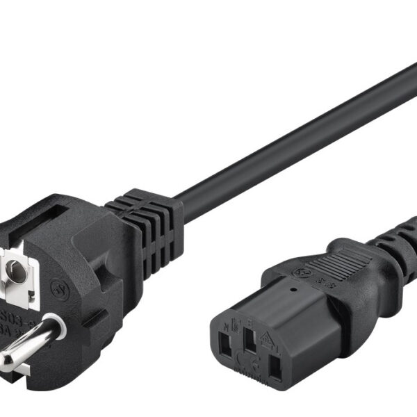 POWERTECH καλώδιο τροφοδοσίας CAB-P006, 3x 1mm², cooper, 1.5m, μαύρο