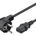 POWERTECH Καλώδιο τροφοδοσίας 3x 1mm² CAB-P014, μαύρο, 1.5m