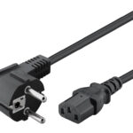 POWERTECH καλώδιο τροφοδοσίας PC CAB-P016, 3x 0.50mm², copper, 1.5m, μαύρο