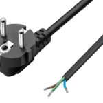 POWERTECH καλώδιο τροφοδοσίας CAB-P037, Copper, 3x 0.75mm², 1.8m, μαύρο