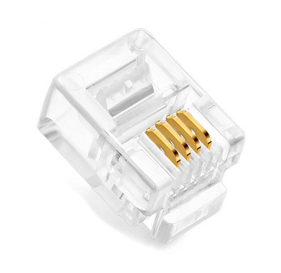 CAB-T024.jpg POWERTECH Plug Γραμμής Τηλεφώνου RJ11 6p4c, 100τεμ