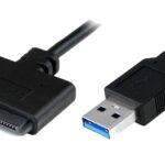 POWERTECH καλώδιο σύνδεσης HDD/SSD CAB-U032, USB 3.0 σε SATA 20cm, μαύρο