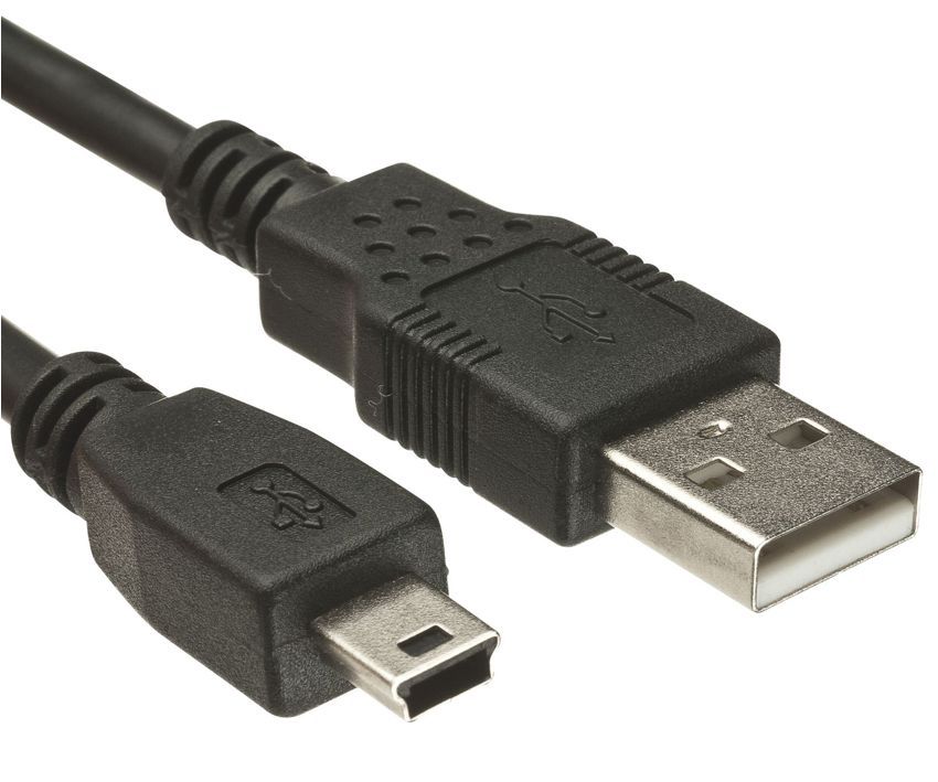 CAB-U042.jpg POWERTECH καλώδιο USB σε USB Mini CAB-U042, copper, 3m, μαύρο