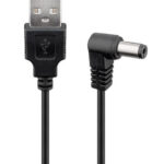 POWERTECH καλώδιο USB σε DC 5.5x2.5mm CAB-U121, copper, 1.5m, μαύρο