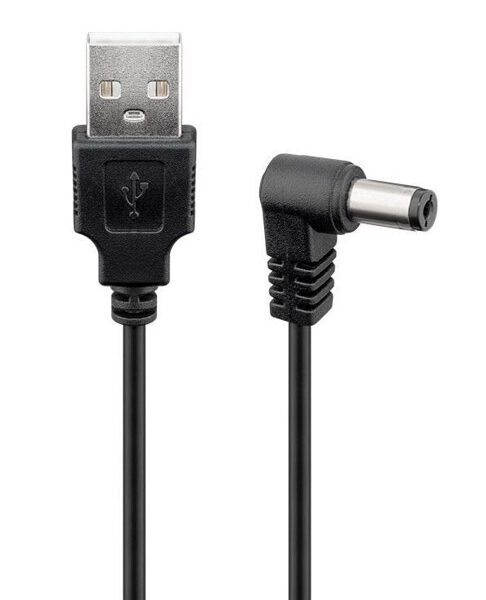 POWERTECH καλώδιο USB σε DC 5.5x2.5mm CAB-U121, copper, 1.5m, μαύρο