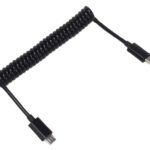 POWERTECH καλώδιο Micro USB σε USB Mini CAB-U124, σπιράλ, 1m, μαύρο