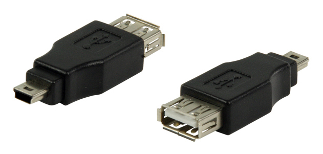CAB-U141.jpg POWERTECH αντάπτορας USB σε USB Mini CAB-U141, μαύρος