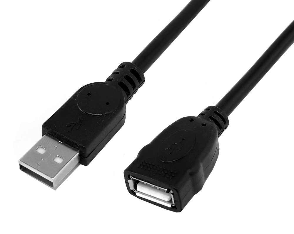 CAB-U160.jpg POWERTECH καλώδιο προέκτασης USB CAB-U160, 480Mbps, 1.5m, μαύρο, 10τμχ