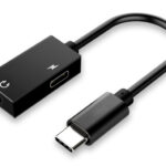 POWERTECH αντάπτορας USB-C σε USB-C & 3.5mm CAB-UC053, μαύρος