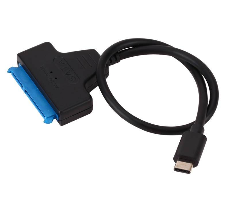 CAB-UC060.jpg POWERTECH καλώδιο σύνδεσης HDD/SSD CAB-UC060, USB-C σε SATA 6Gbps, μαύρο