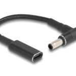 POWERTECH αντάπτορας τροφοδοσίας laptop CAB-UC066, USB-C σε Samsung 5.5x3mm, μαύρος
