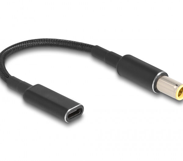 POWERTECH αντάπτορας τροφοδοσίας laptop CAB-UC067, USB-C σε IBM 7.9x5.5mm, μαύρος