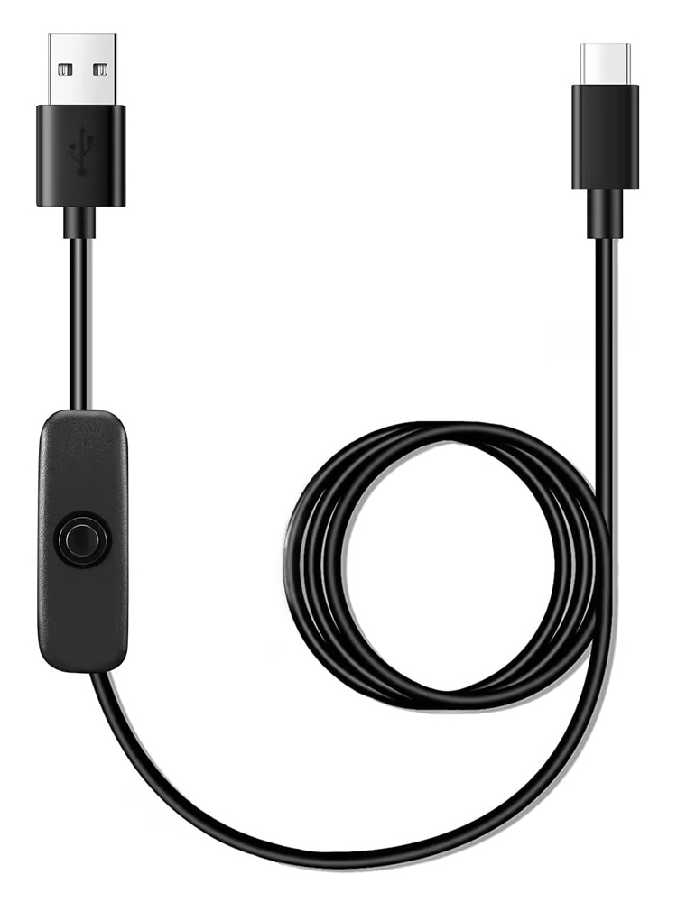 CAB-UC085.jpg POWERTECH καλώδιο USB-C σε USB CAB-UC085 με διακόπτη, 2A, 2m, μαύρο