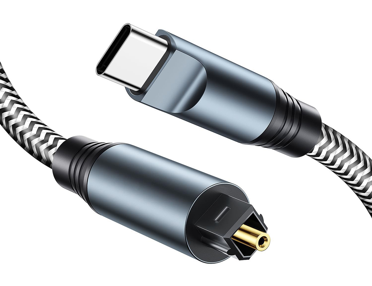 CAB-UC091.jpg POWERTECH καλώδιο ήχου USB-C σε Toslink CAB-UC091, 1m, γκρι