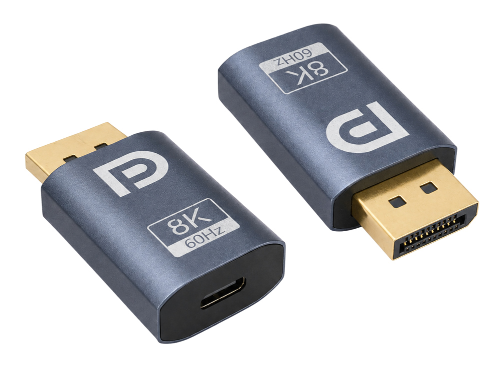CAB-UC102.jpg POWERTECH αντάπτορας DisplayPort σε USB-C CAB-UC102, 8K/60Hz, γκρι