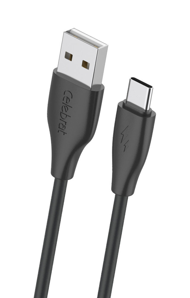 CB-31A-C-BK.jpg CELEBRAT καλώδιο USB-C σε USB CB-31A, 3A, 480Mbps, 1m, μαύρο