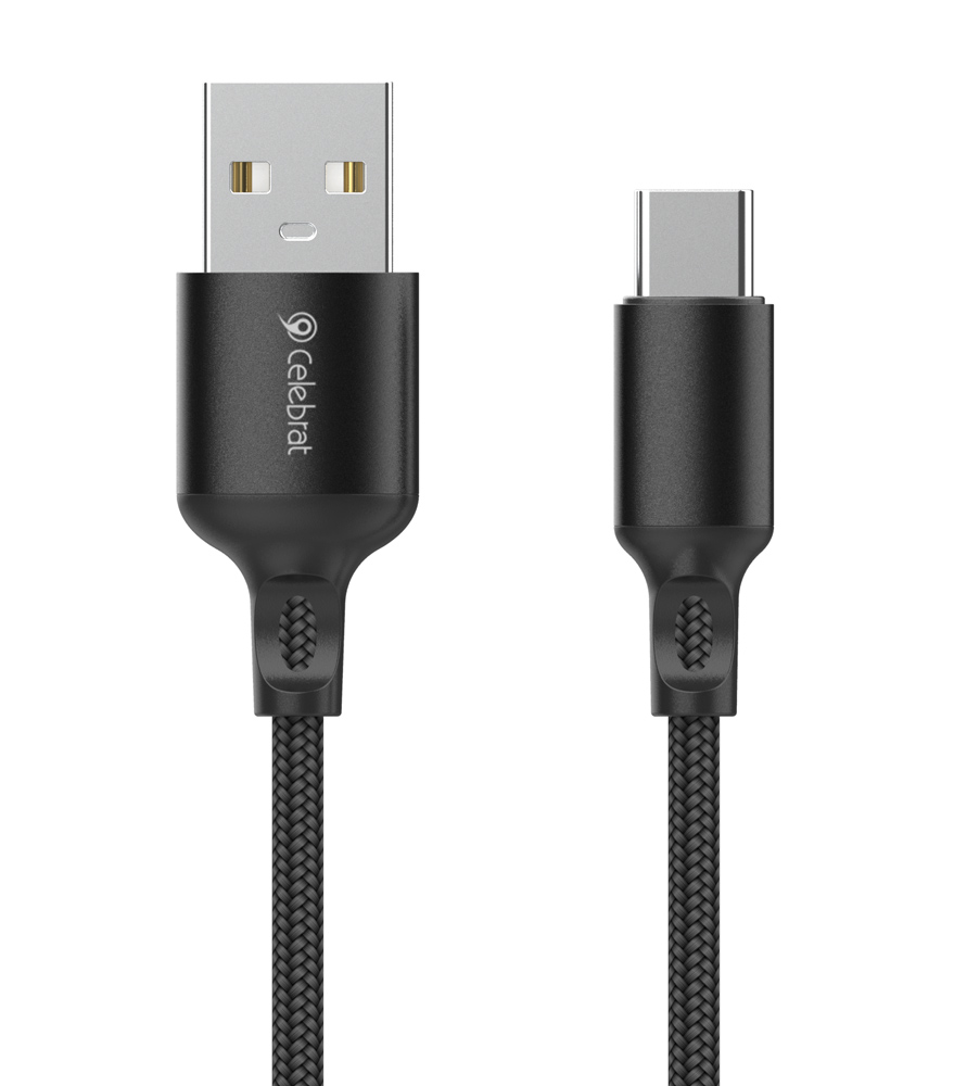 CB-32A-C.jpg CELEBRAT καλώδιο USB-C σε USB CB-32, 3A, 1m, μαύρο