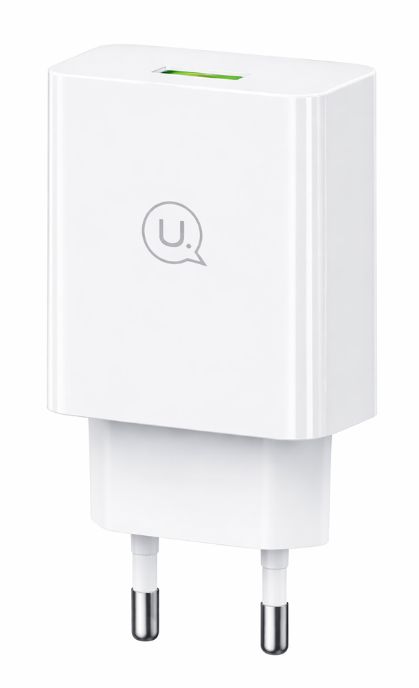 CC83TC01-4.jpg USAMS φορτιστής τοίχου T22, 1x USB, QC3.0 18W 3A, λευκός