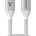 ORICO καλώδιο USB-C CDX-100CC, 100W, 480Mbps, 1m, λευκό