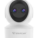 VSTARCAM smart κάμερα CS49D, 3MP, dual lens, WiFi, PTZ, SD