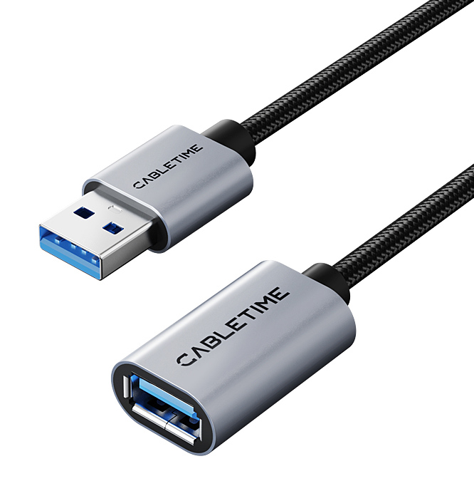 CT-AMAF1-AG3.jpg CABLETIME καλώδιο προέκτασης USB CT-AMAF1, 5Gbps, 3m, μαύρο