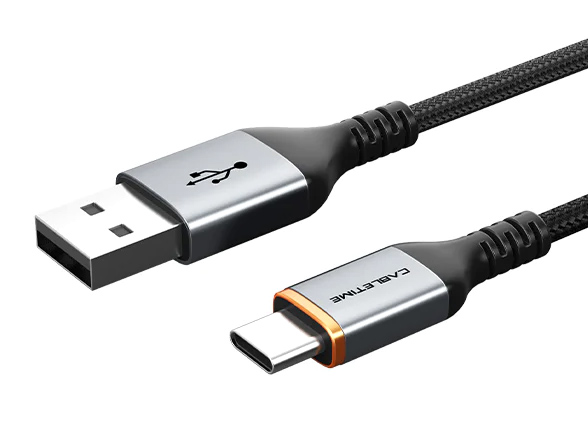CT-AMCM3A-AG-2.jpg CABLETIME καλώδιο USB σε USB-C CT-AMCM3A, 3A, 2m, μαύρο