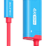 CABLETIME καλώδιο USB-C σε HDMI CT-CMHD4P, 4K/60Hz, PD100W, 2m, κόκκινο